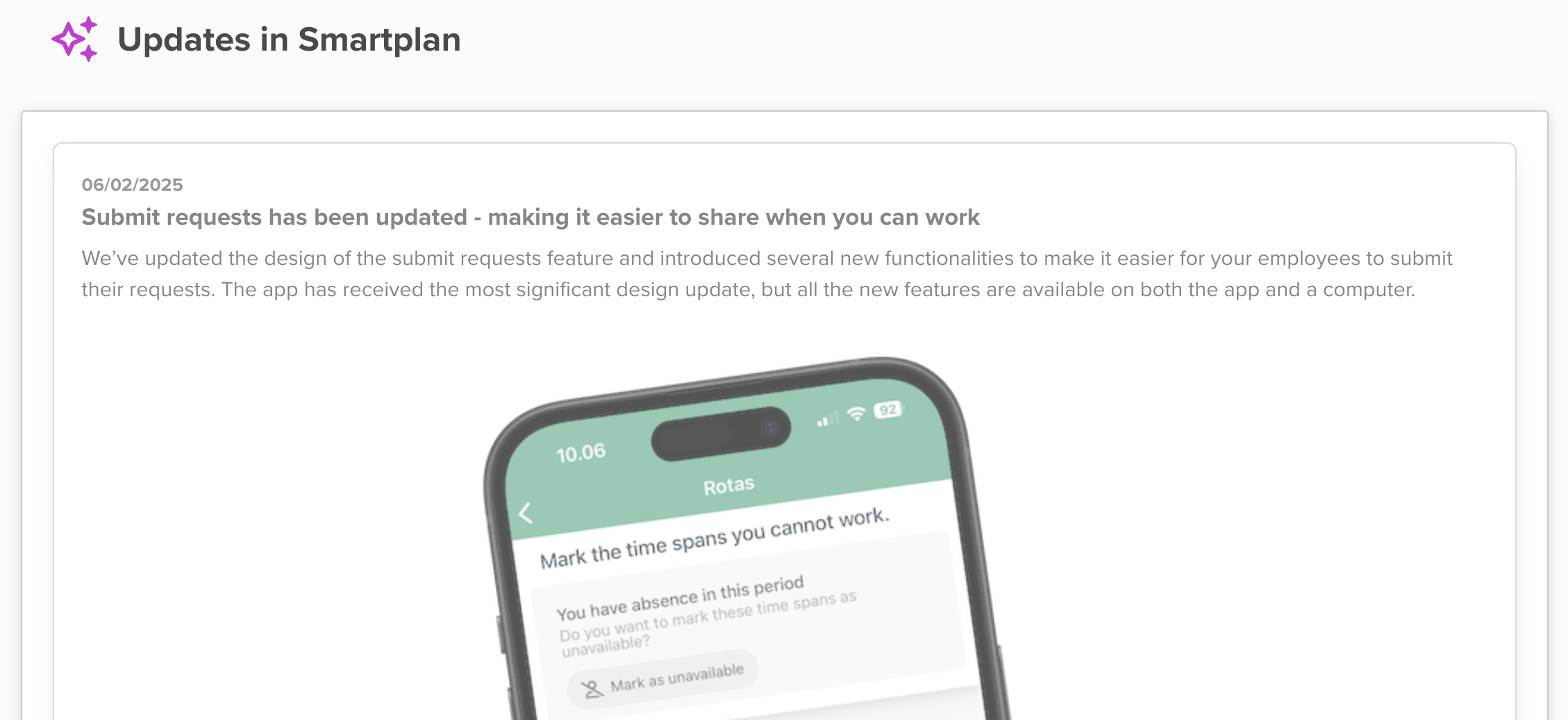 Afbeelding van het overzicht van de nieuwsfeed in Smartplan